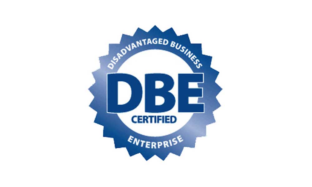 Disadvantaged Business Enterprise D B E certified