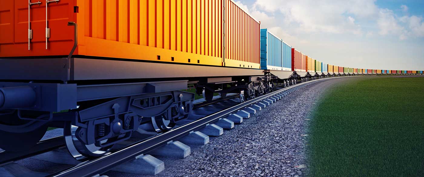 Wagon Freight Train with Colorful Containers | Commercial Services | A James Global
